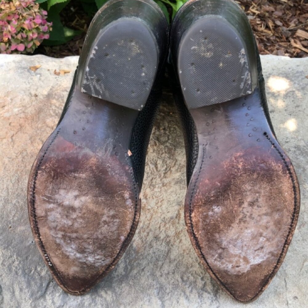 Vintage Nocona Genuine Black Cowhide Leather Boots, Men's, Size 11D - Picture 12 of 16